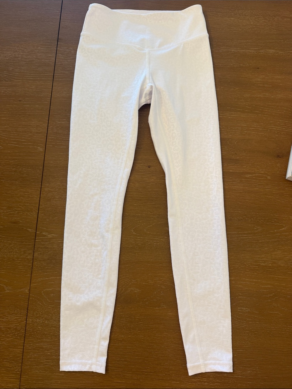 Topissima White Stretch Active Leggings women size small NWOT